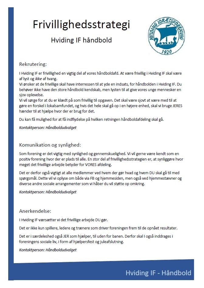 frivillighedsstrategi